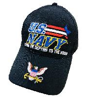 Licensed US NAVY Hat *FROM THE DEPTHS TO THE STARS